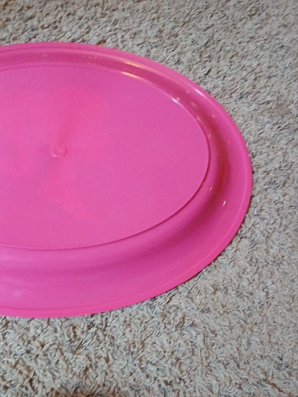Pink Party Serving Platter with Silhouette Design Barbie Tray